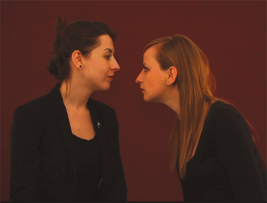 Lana Čmajčanin i Adela Jušić: Ja više nikada neću pričati o ratu, video rad, 9' 42", 2011. Lana Čmajčanin i Adela Jušić: Ja više nikada neću pričati o ratu, video rad, 9' 42", 2011.