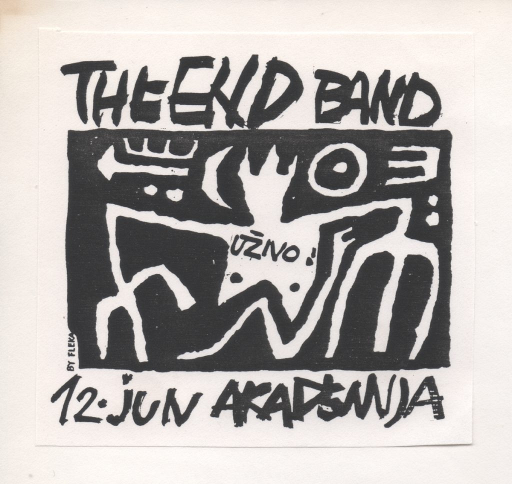 Miomir Grujić Fleka, Pozivnica 212 VI The End Bend, fotokopija