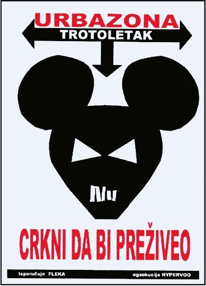 Miomir Grujić Fleka, URBAZONA, plakat